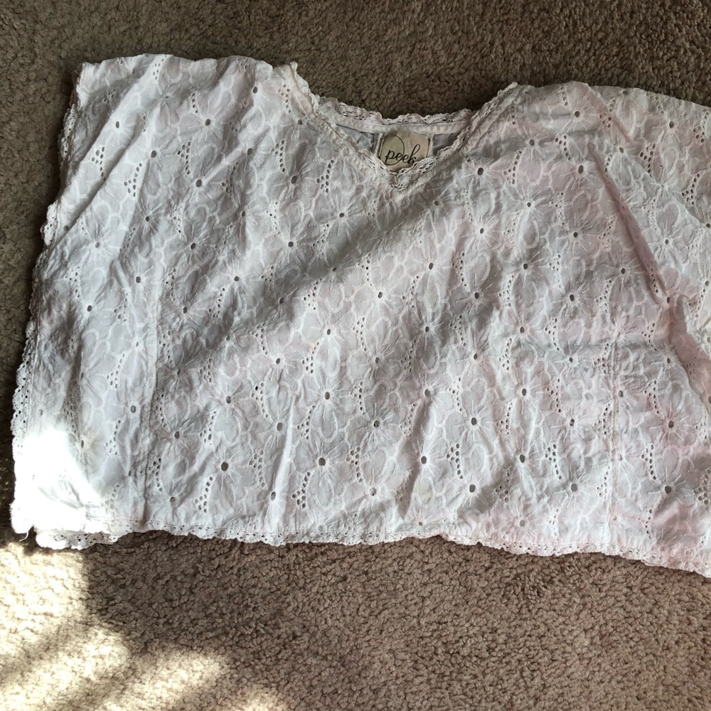 Peek white girls beach cover up